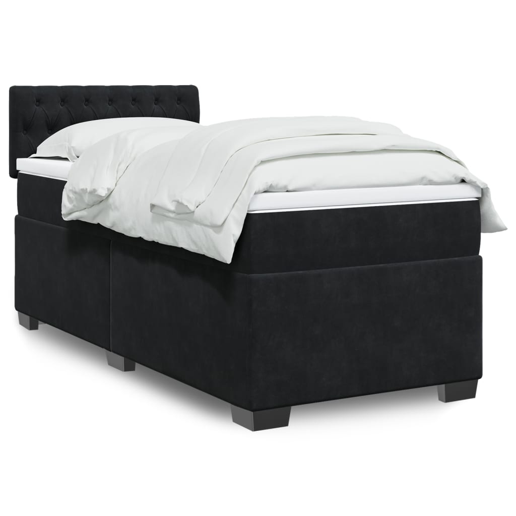 Box spring krevet s madracem baršunasti