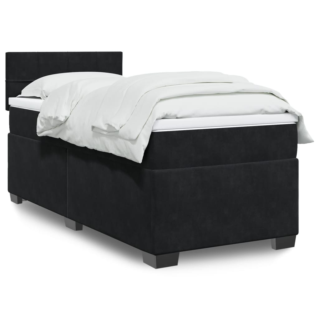 Box spring krevet s madracem baršunasti