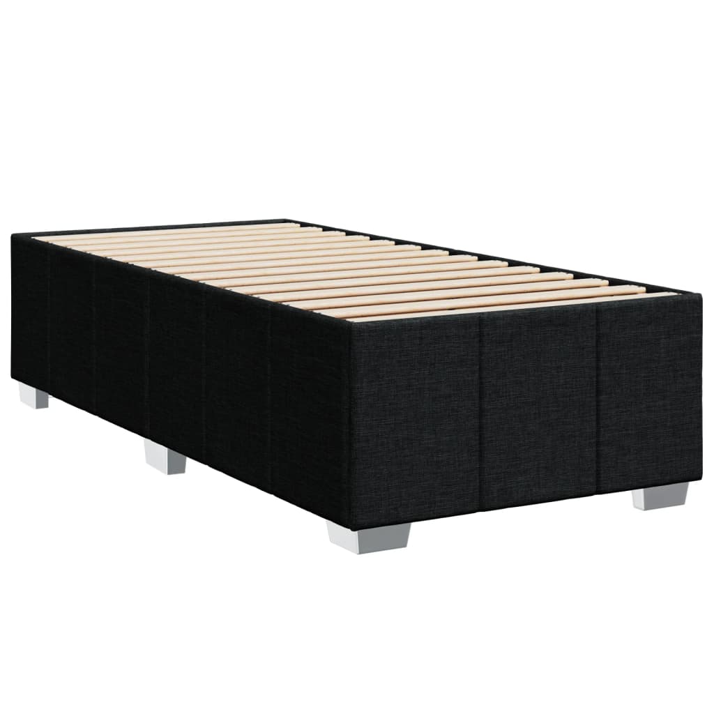 Box spring krevet s madracem crni 80 x 200 cm od tkanine