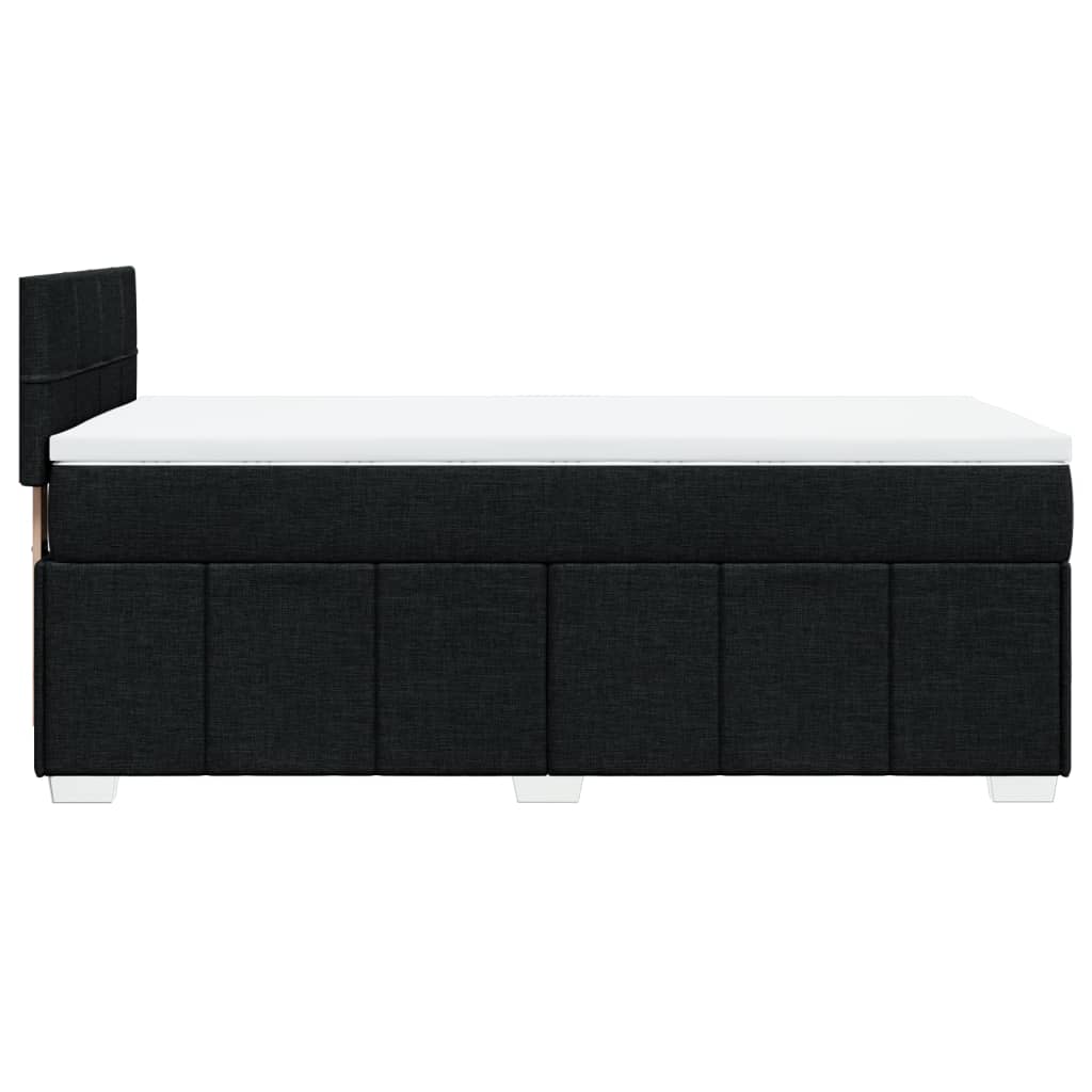 Box spring krevet s madracem crni 80 x 200 cm od tkanine