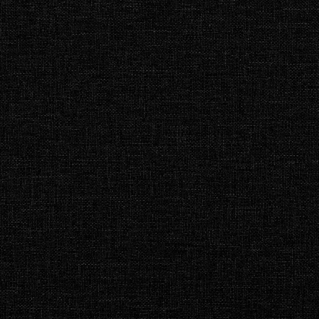 Krevet s oprugama i madracem crni 140 x 190 cm od tkanine