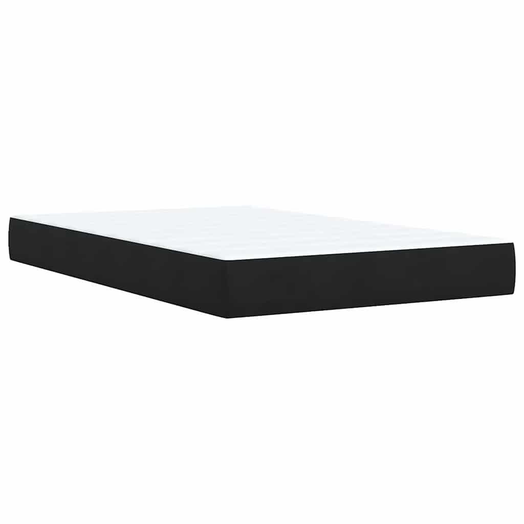 Box spring krevet s madracem crni 120 x 200 cm baršunasti