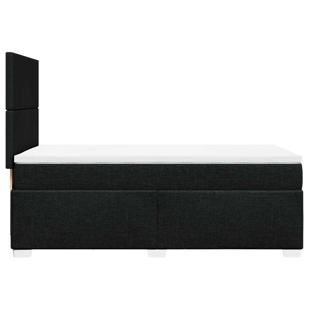 Box spring krevet s madracem crni 80 x 200 cm od tkanine