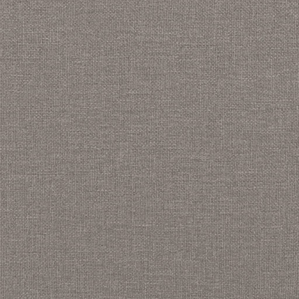 Krevet s oprugama i madracem smeđesivi 120 x 200 cm od tkanine