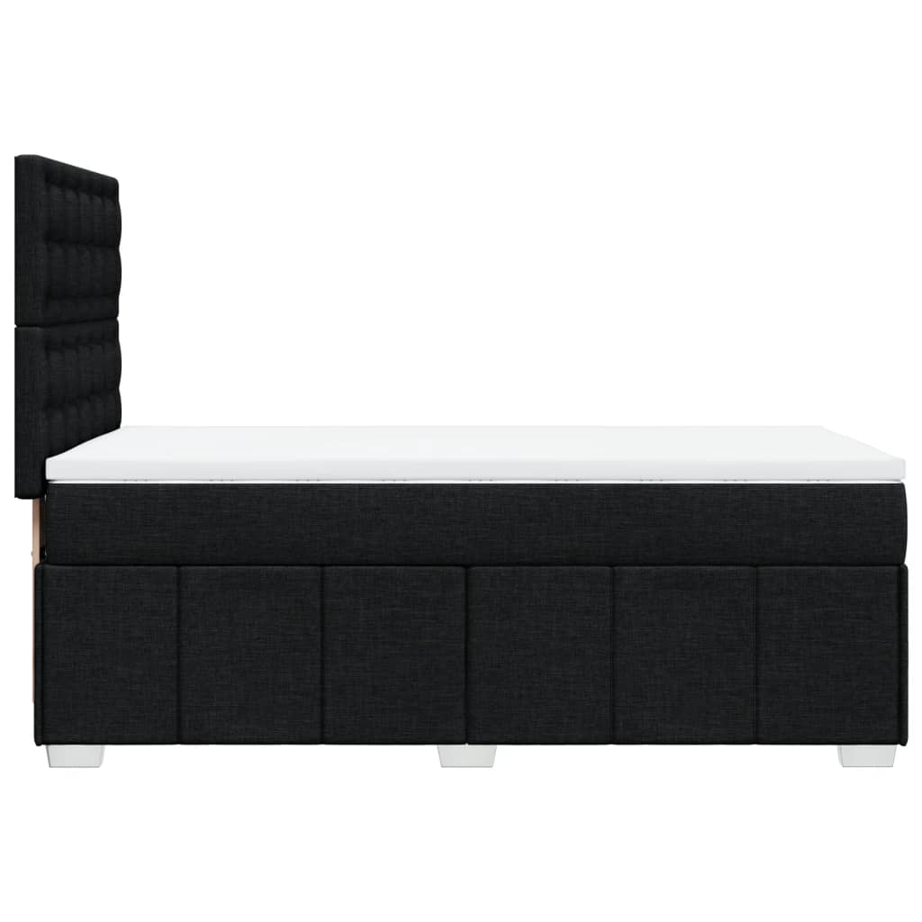 Box spring krevet s madracem crni 80 x 200 cm od tkanine