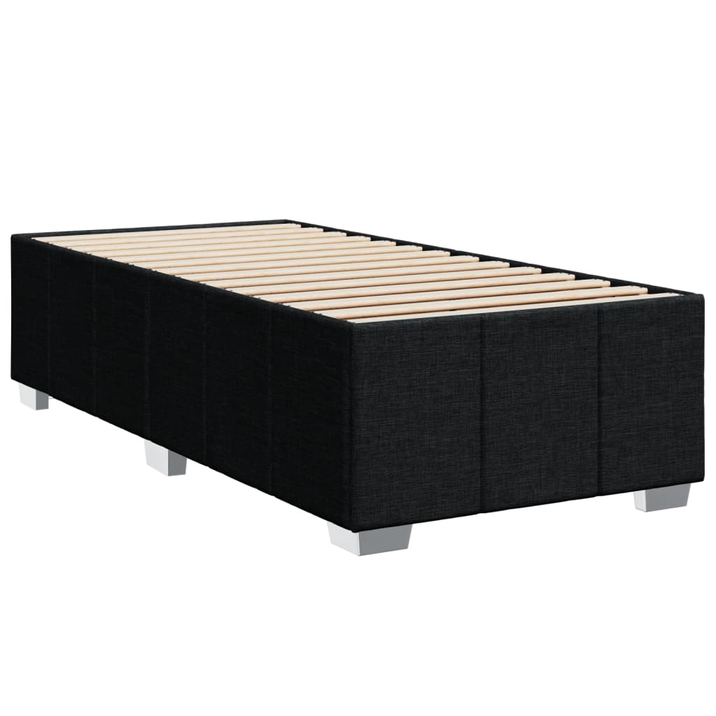 Box spring krevet s madracem crni 90x190 cm od tkanine