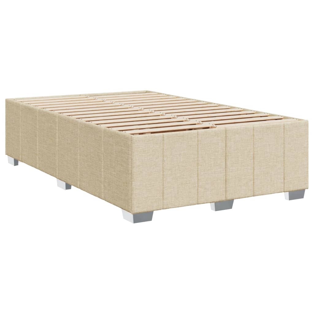 Krevet box spring s madracem krem 120 x 190 cm od tkanine