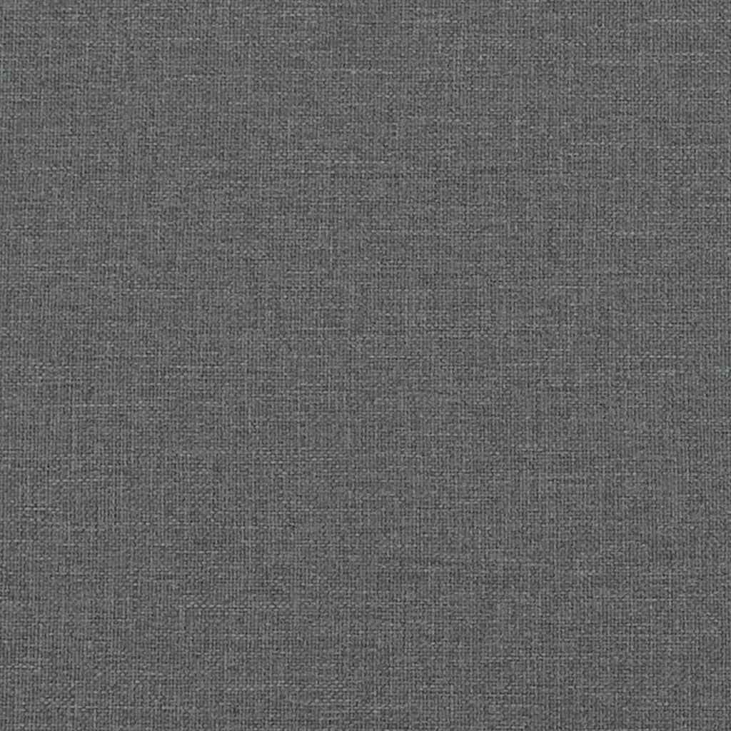 Krevet s oprugama i madracem tamnosivi 90x200 cm od tkanine