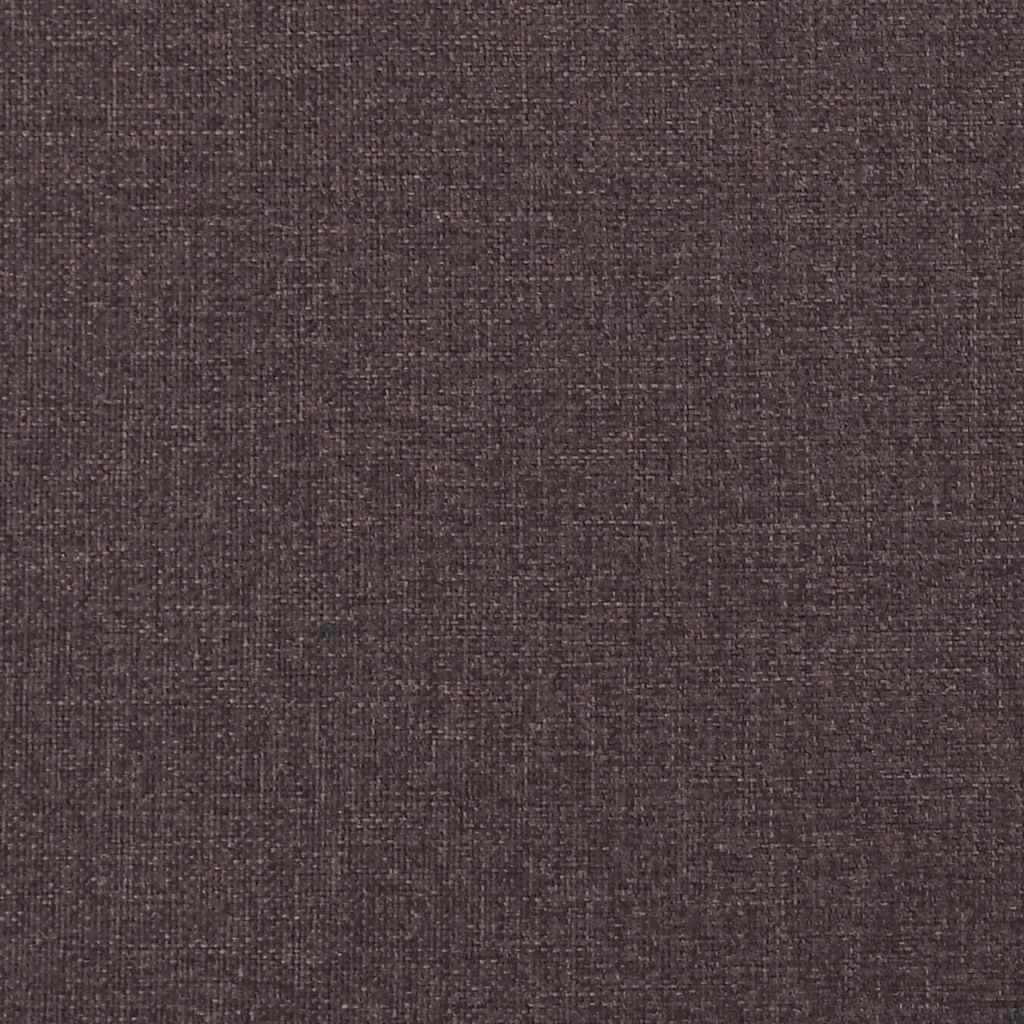 Krevet s oprugama i madracem tamnosmeđi 200x200 cm od tkanine