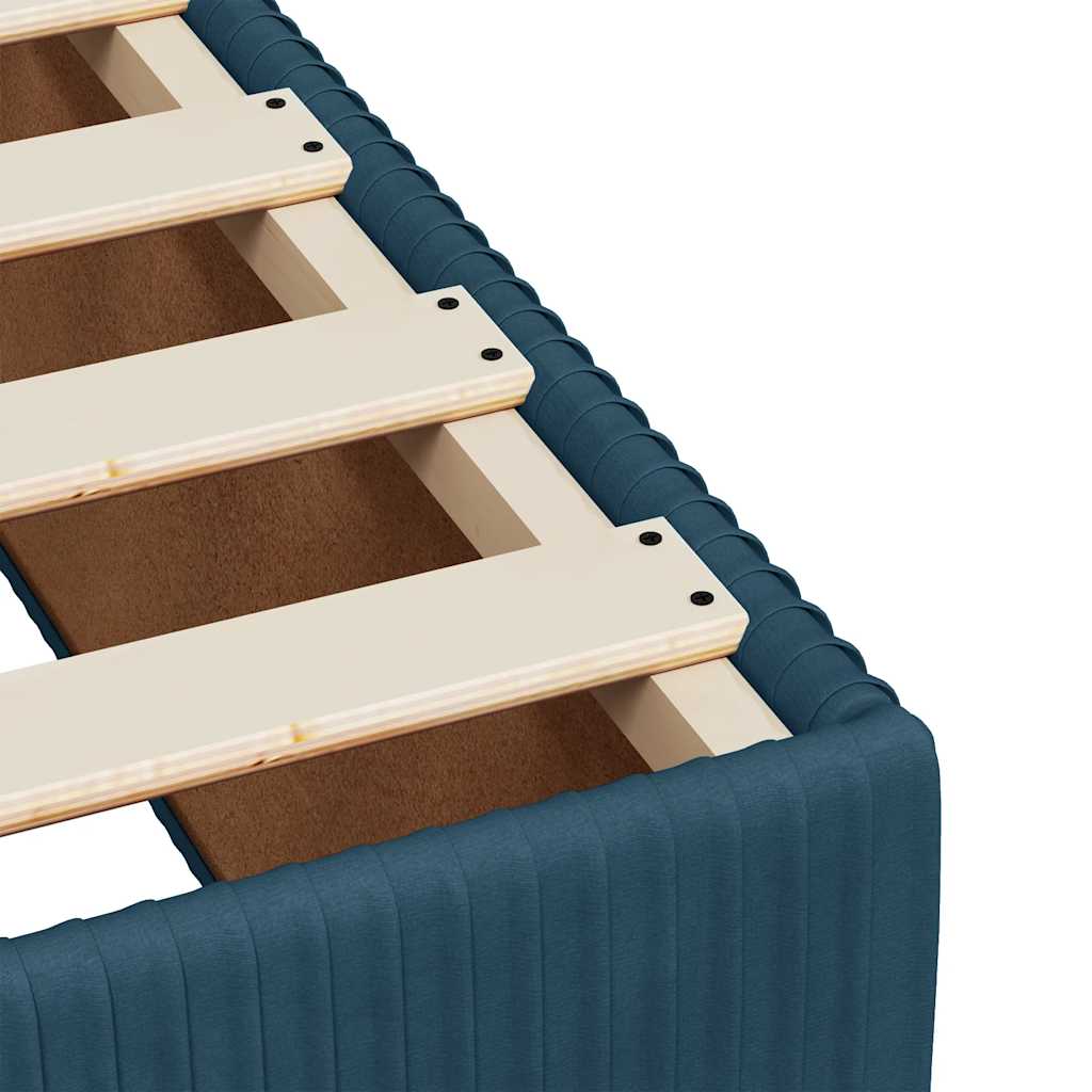 Box spring krevet s madracem tamnoplavi 80 x 200 cm baršunasti