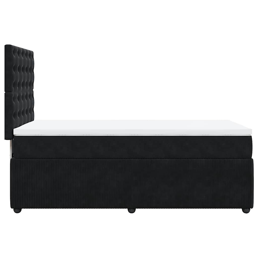 Box spring krevet s madracem crni 80 x 200 cm baršunasti