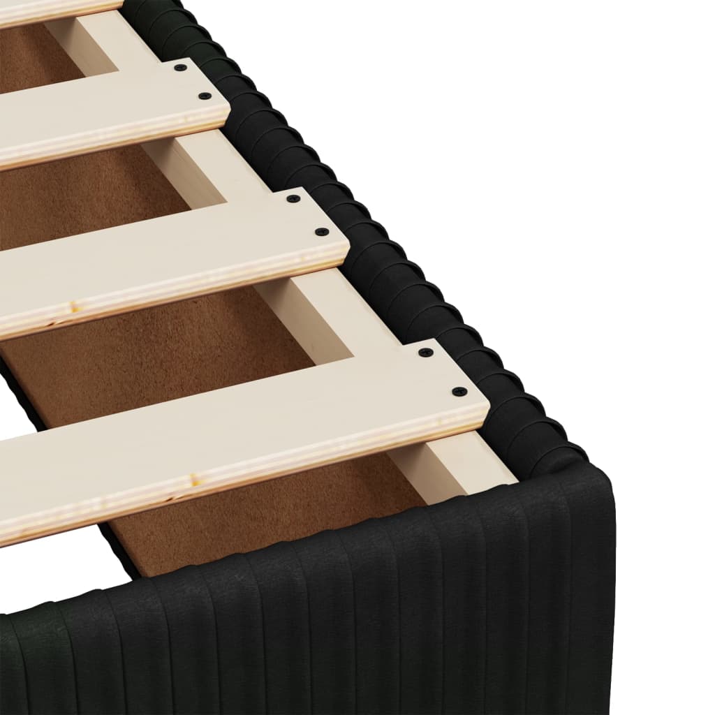 Box spring krevet s madracem crni 120 x 200 cm baršunasti