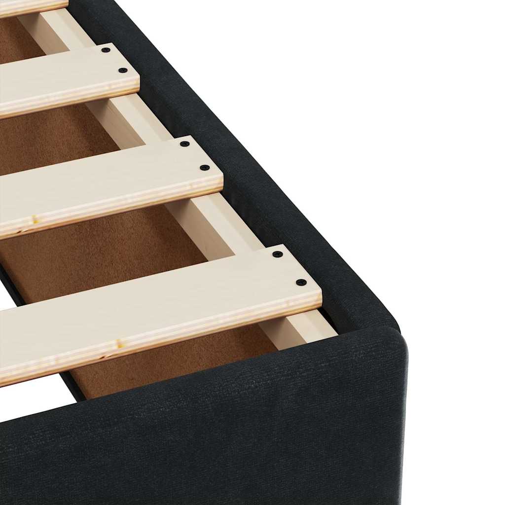 Box spring krevet s madracem crni 80 x 200 cm baršunasti