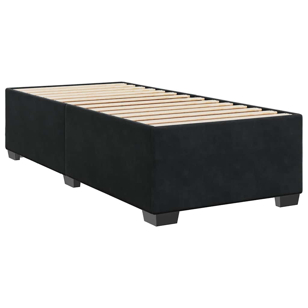 Box spring krevet s madracem crni 80 x 200 cm baršunasti