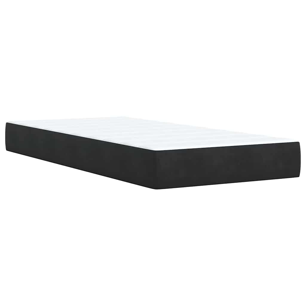 Box spring krevet s madracem crni 80 x 200 cm baršunasti