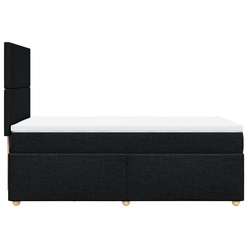 Box spring krevet s madracem crni 80 x 200 cm od tkanine