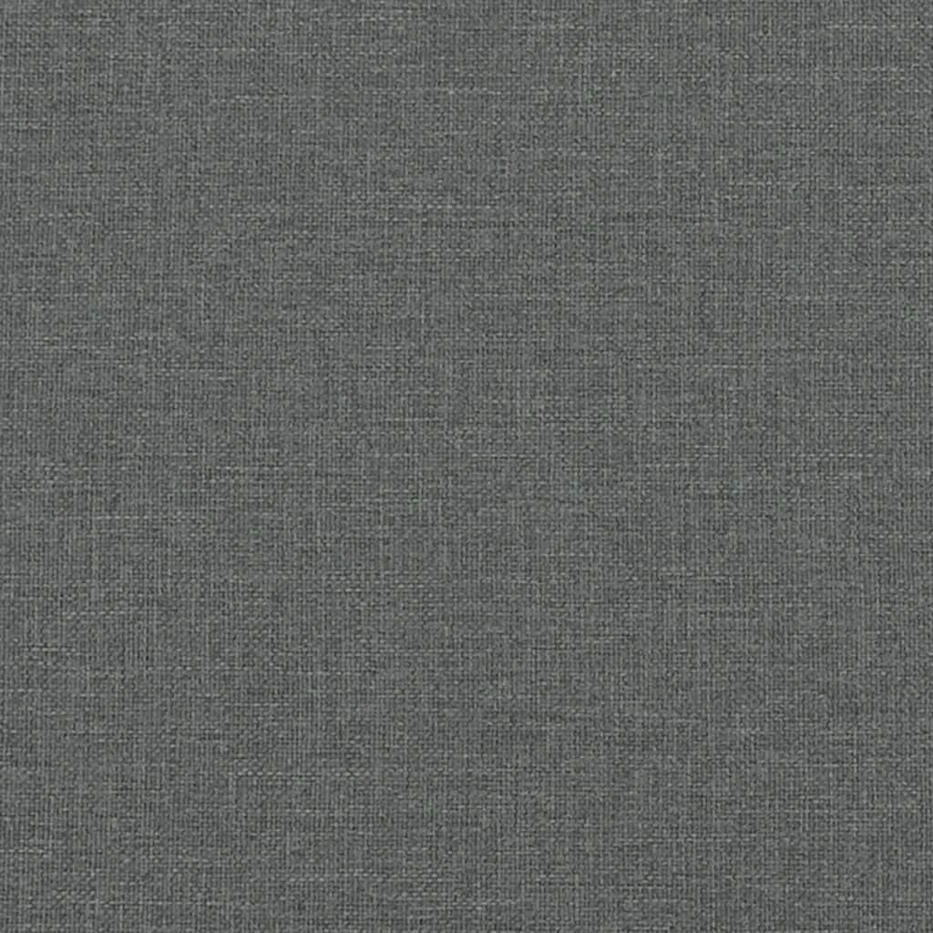 Krevet box spring s madracem tamnosivi 120 x 190 cm tkanina