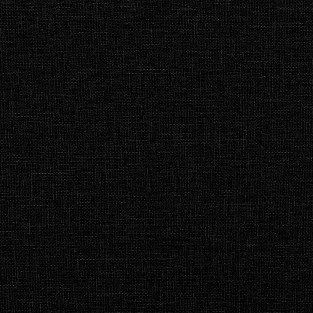 Krevet s oprugama i madracem crni 140 x 190 cm od tkanine