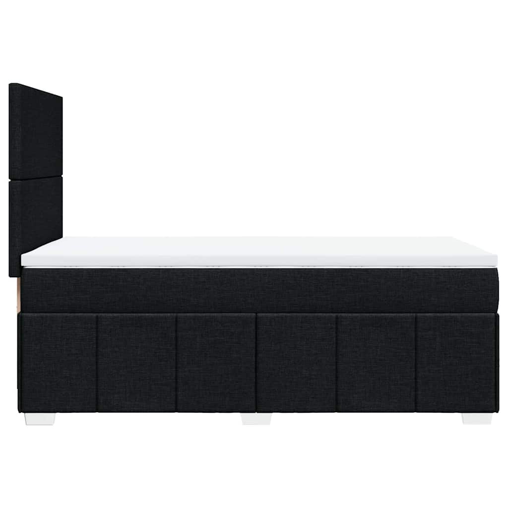 Box spring krevet s madracem crni 80 x 200 cm od tkanine