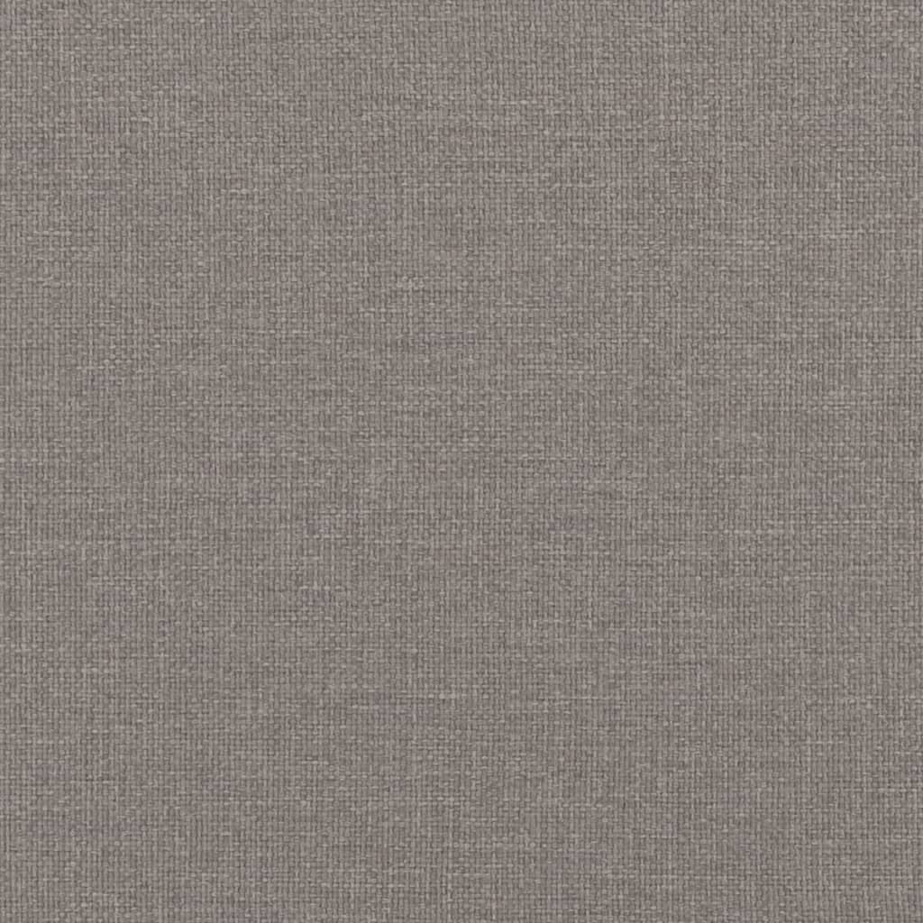 Krevet s oprugama i madracem smeđesivi 180x200 cm tkanina