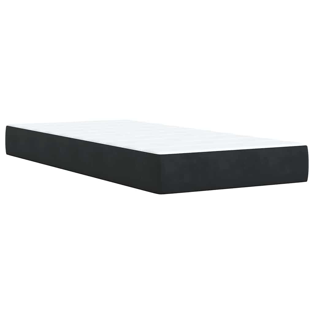 Box spring krevet s madracem crni 80 x 200 cm baršunasti