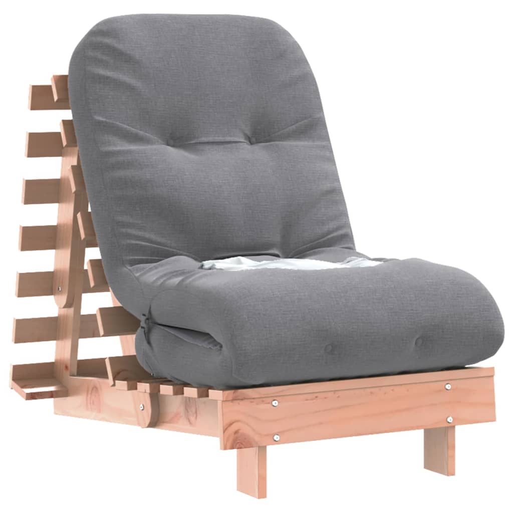 Futon na razvlačenje s madracem 60x206x11 cm masivna duglazija