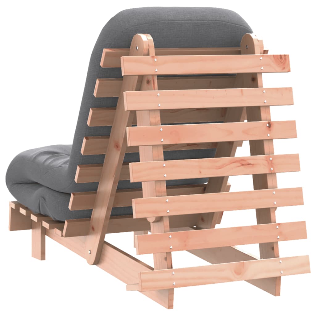 Futon na razvlačenje s madracem 60x206x11 cm masivna duglazija