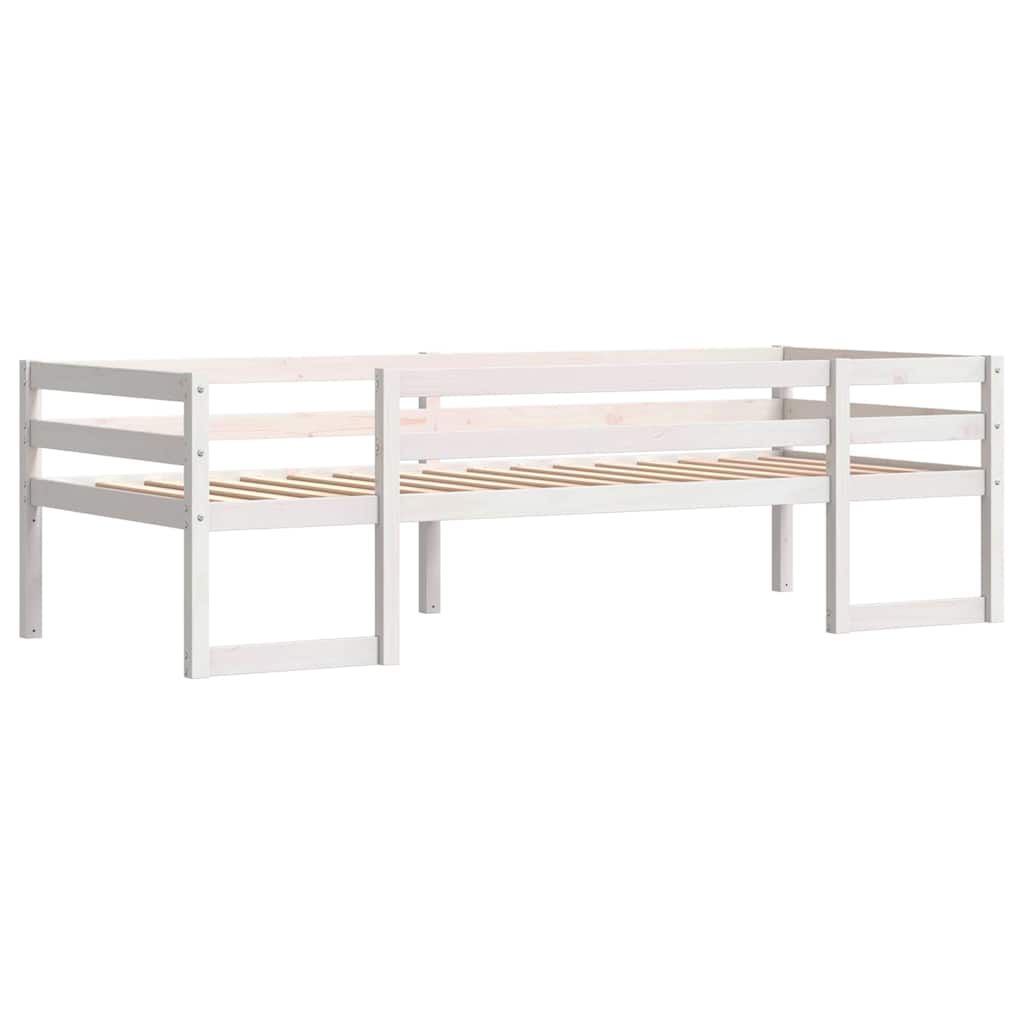 Okvir za dječji krevet bijeli 90 x 190 cm od masivne borovine