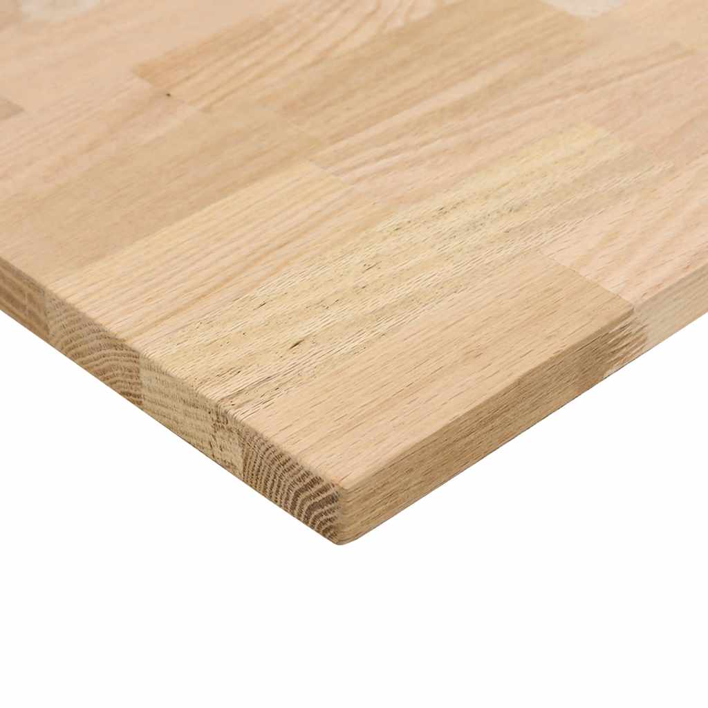 Ploča za radni stol 80x60x2,5 cm netretirane masivne hrastovine