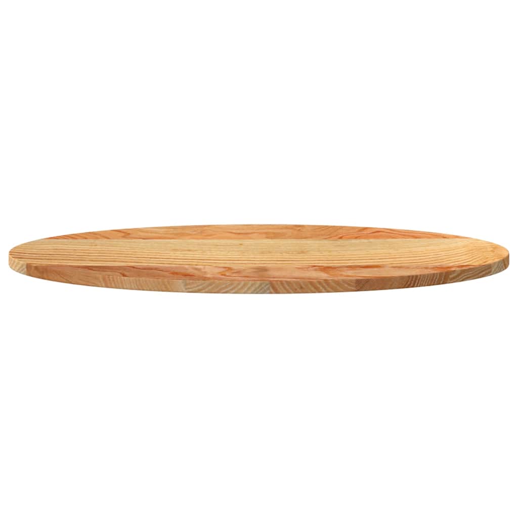 Stolna ploča svjetlosmeđa 80x40x2 cm ovalna masivna hrastovina