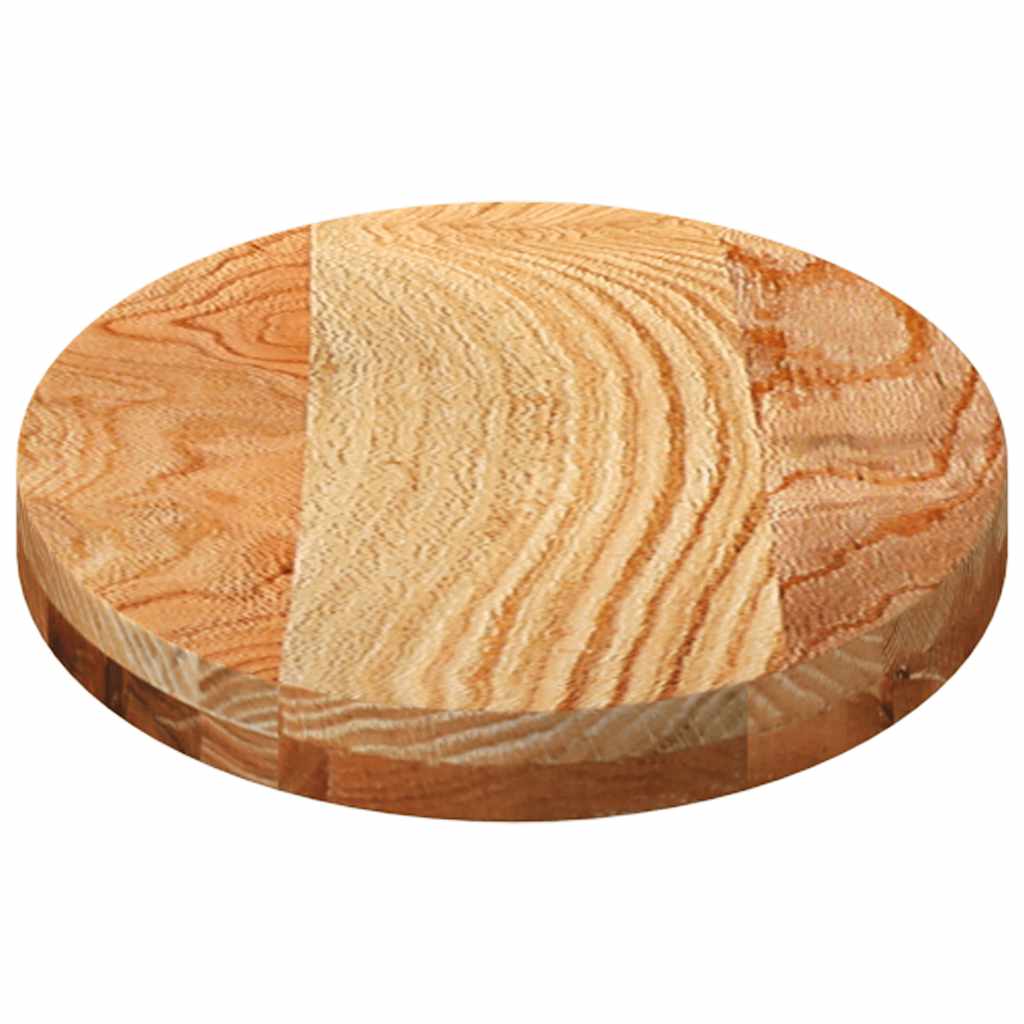 Stolna ploča svjetlosmeđa 80x40x4 cm ovalna masivna hrastovina