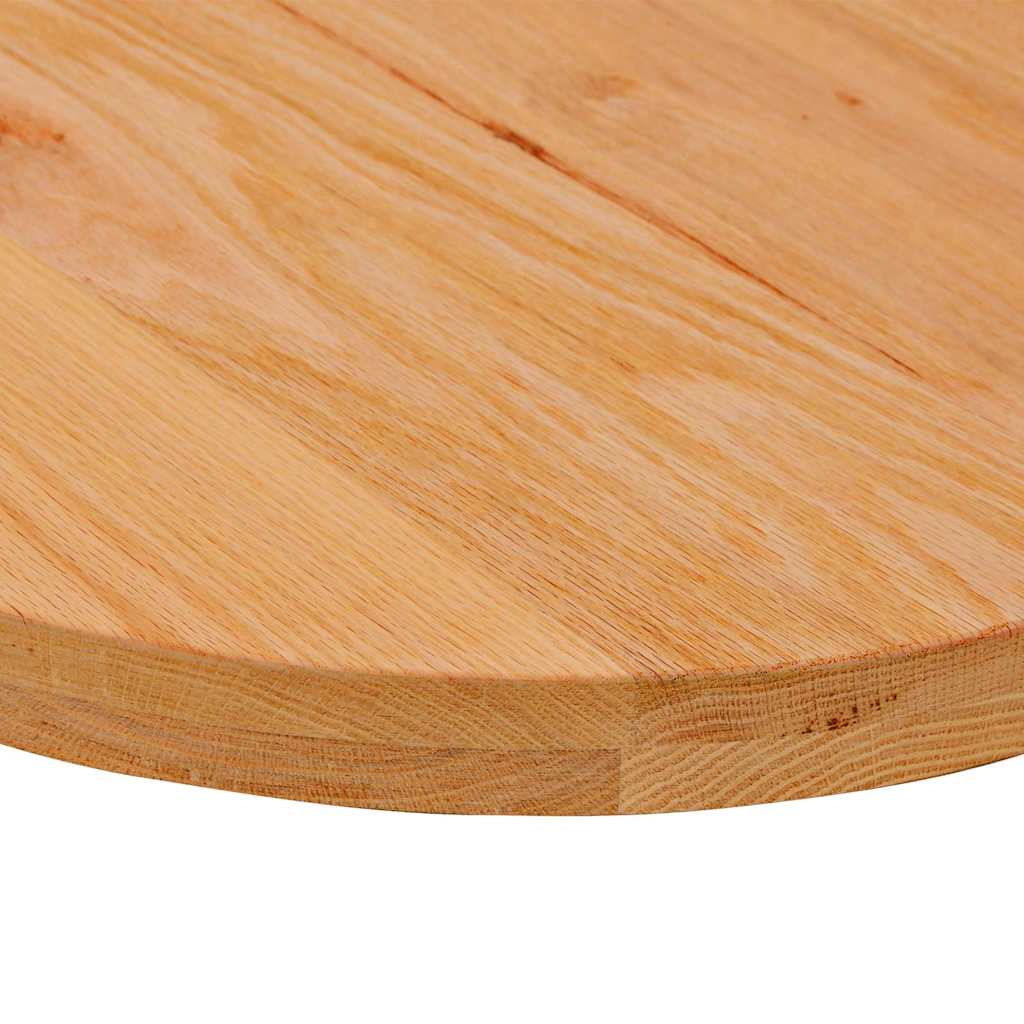 Stolna ploča svjetlosmeđa 100x50x4 cm ovalna masivna hrastovina