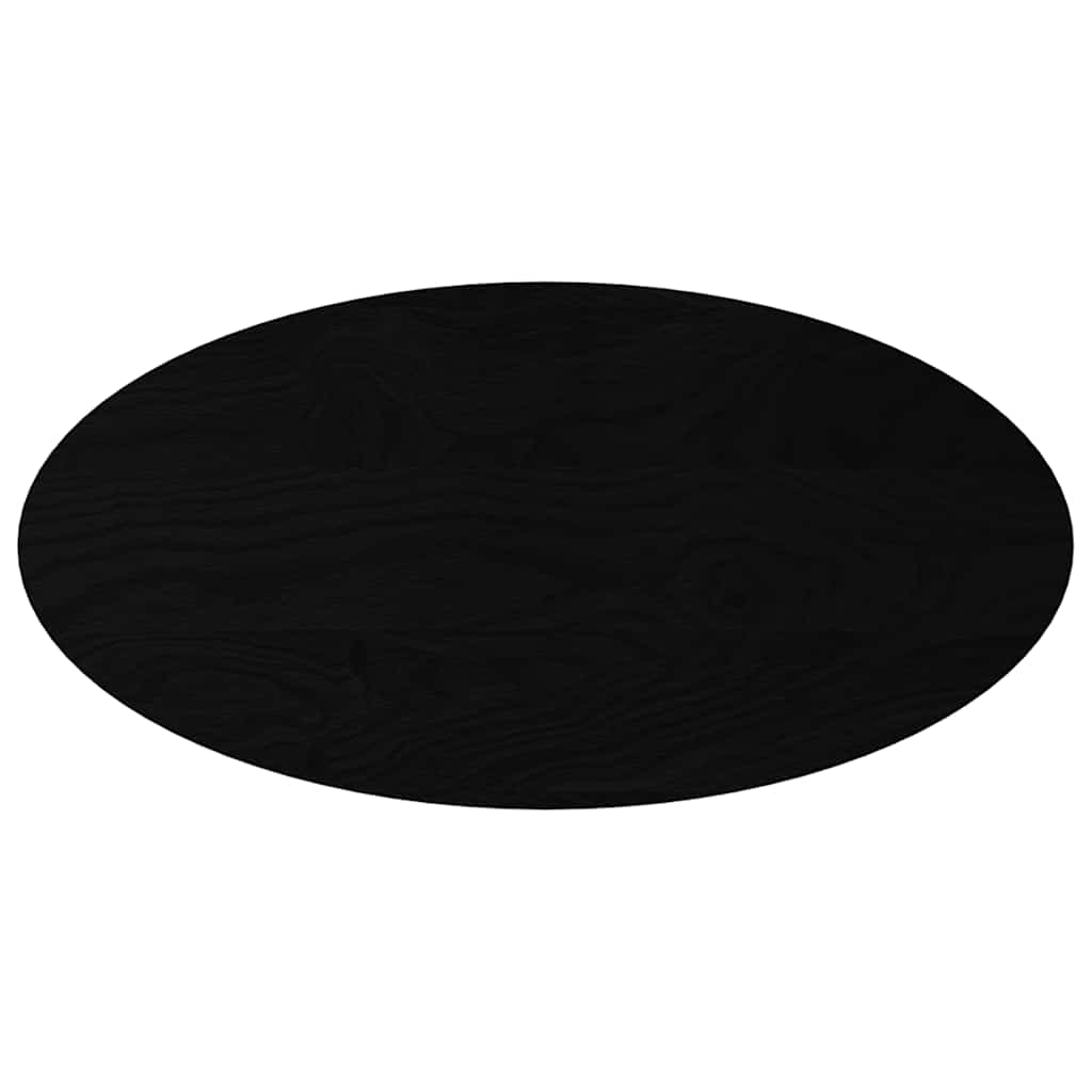 Stolna ploča tamnosmeđa 100x50x4 cm ovalna masivna hrastovina