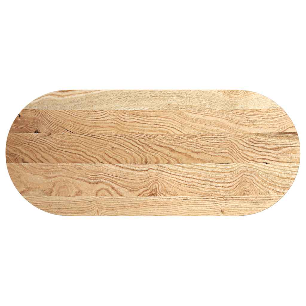 Stolna ploča 140x60x2 cm od ovalna masivna hrastovina