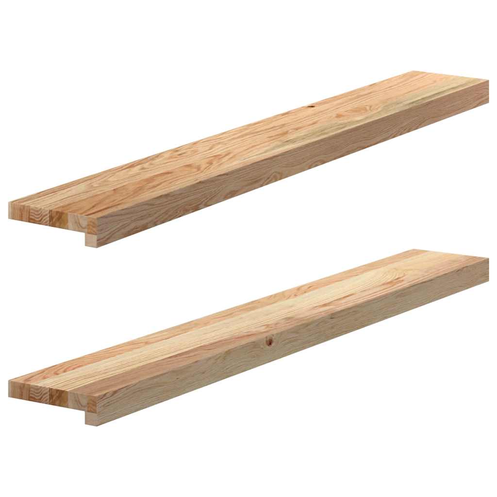 Prozorske klupice 2 kom 110x15x2 cm netretirane masivne hrast