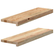 Prozorske klupice 2 kom 70x20x2 cm netretirane masivne hrast