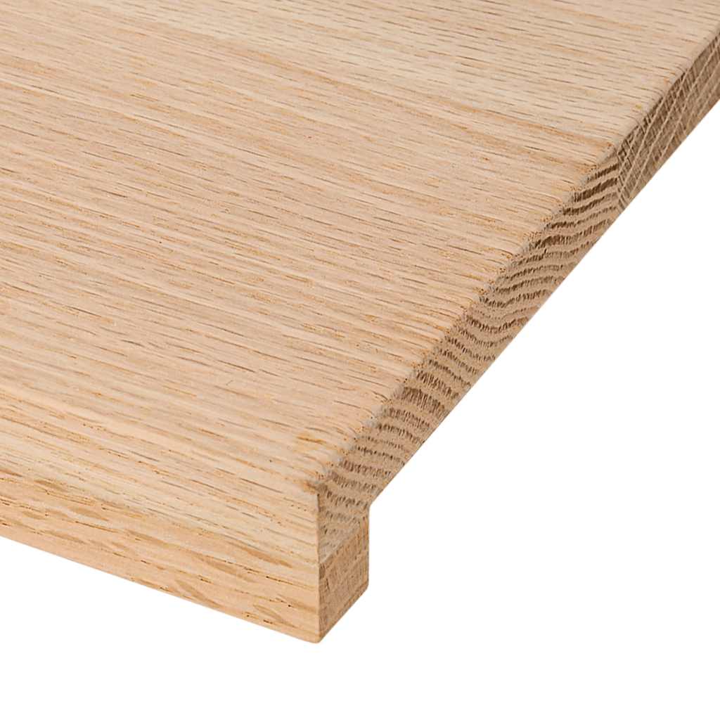Prozorske klupice 2 kom 160x20x2 cm netretirane masivne hrast