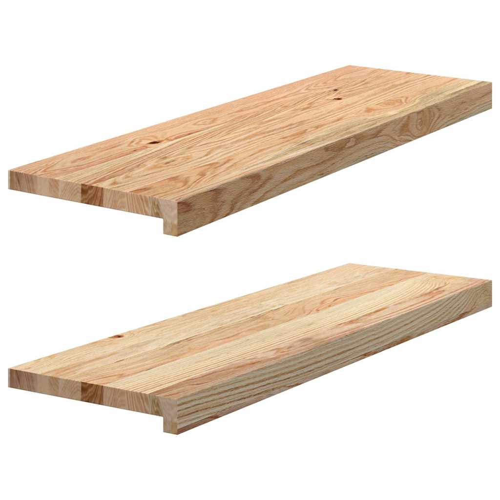 Prozorske klupice 2 kom 80x30x2 cm netretirane masivne hrast