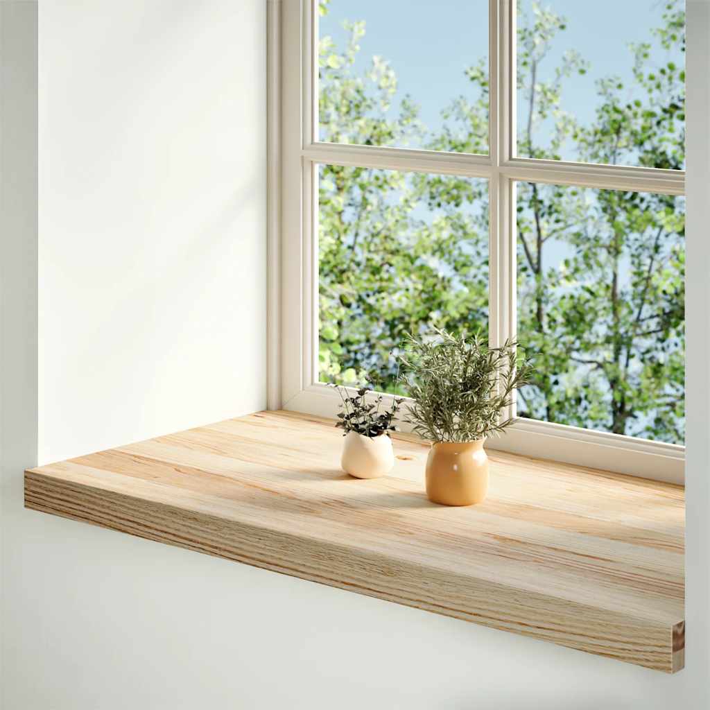 Prozorske klupice 2 kom 80x40x2 cm netretirane masivne hrast