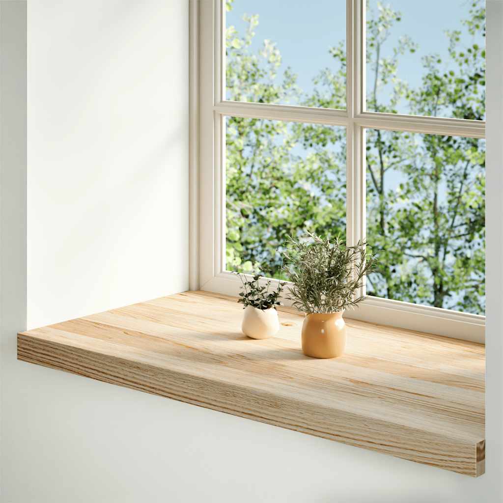Prozorske klupice 2 kom 90x40x2 cm netretirane masivne hrast