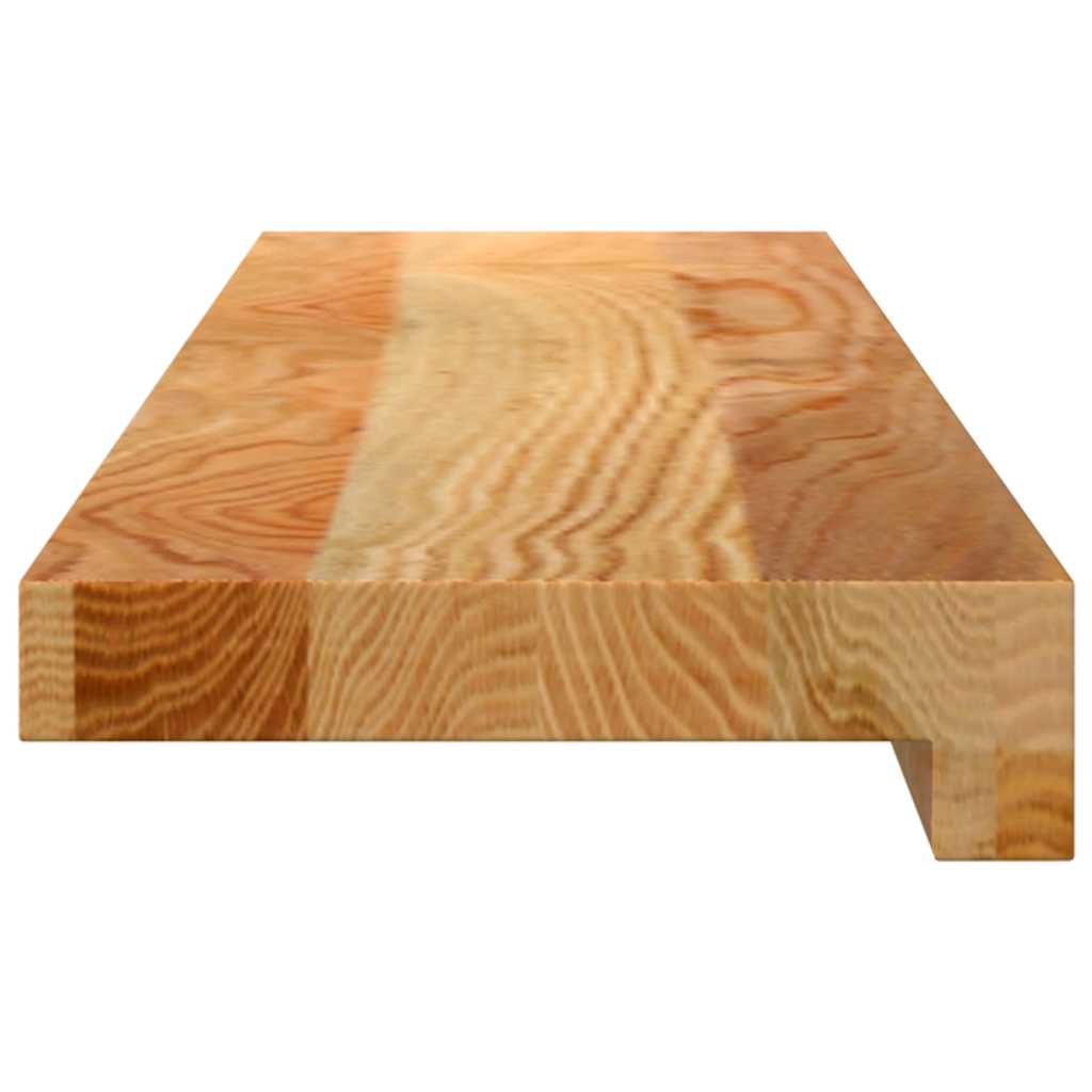 Prozorske klupice 2 kom svijetlosmeđe 70x15x2 cm masivne hrast