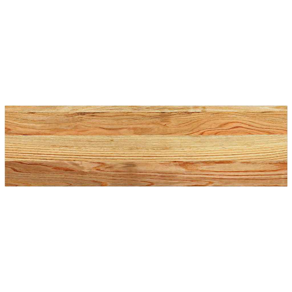 Prozorske klupice 2 kom svijetlosmeđe 70x20x2 cm masivne hrast