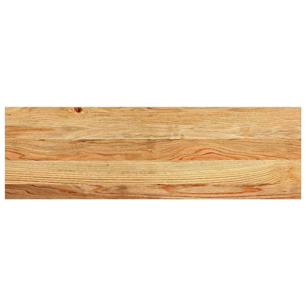 Prozorske klupice 2 kom svijetlosmeđe 80x25x2 cm masivne hrast