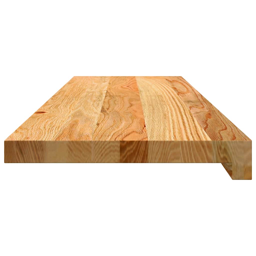 Prozorske klupice 2 kom svijetlosmeđe 90x25x2 cm masivne hrast
