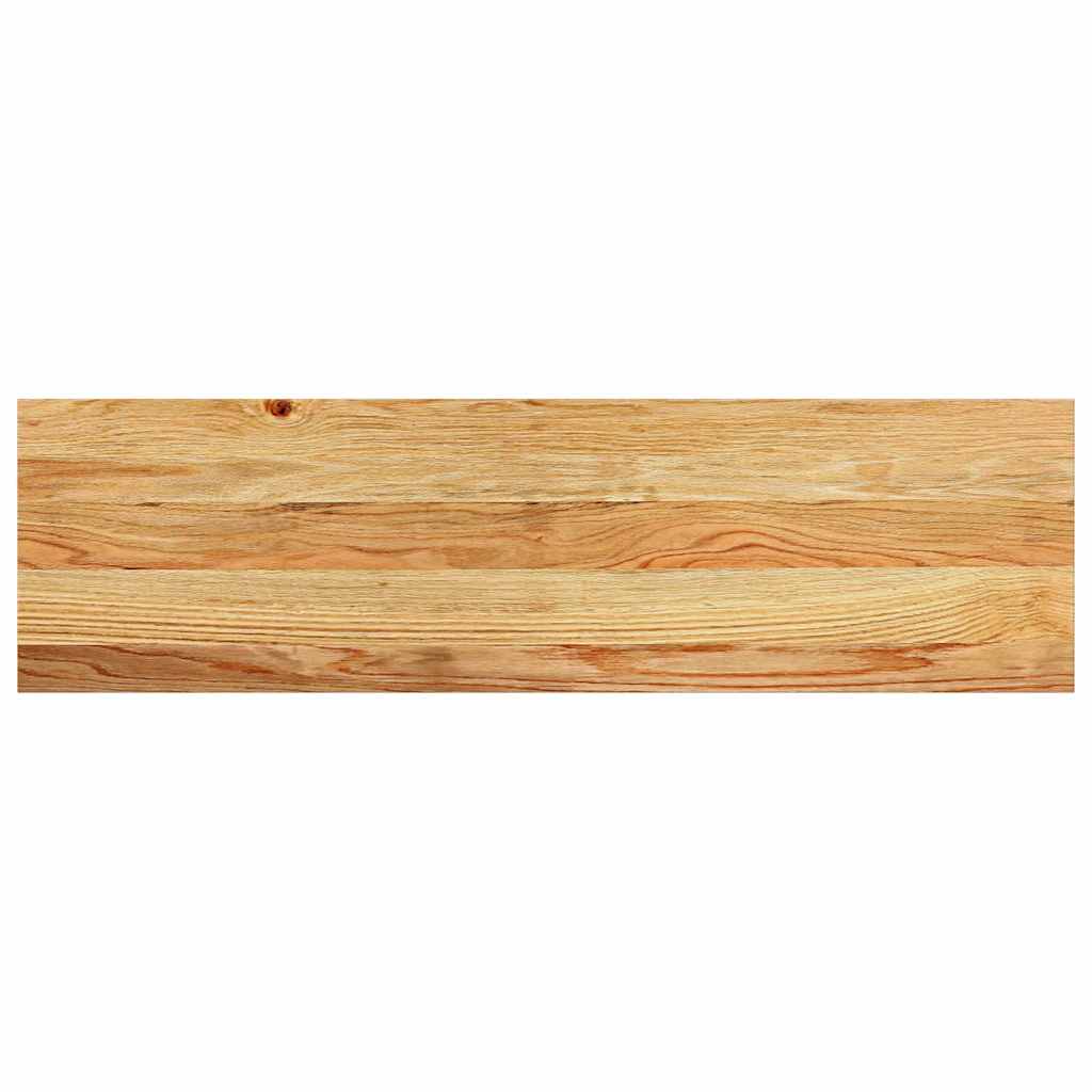 Prozorske klupice 2 kom svijetlosmeđe 90x25x2 cm masivne hrast