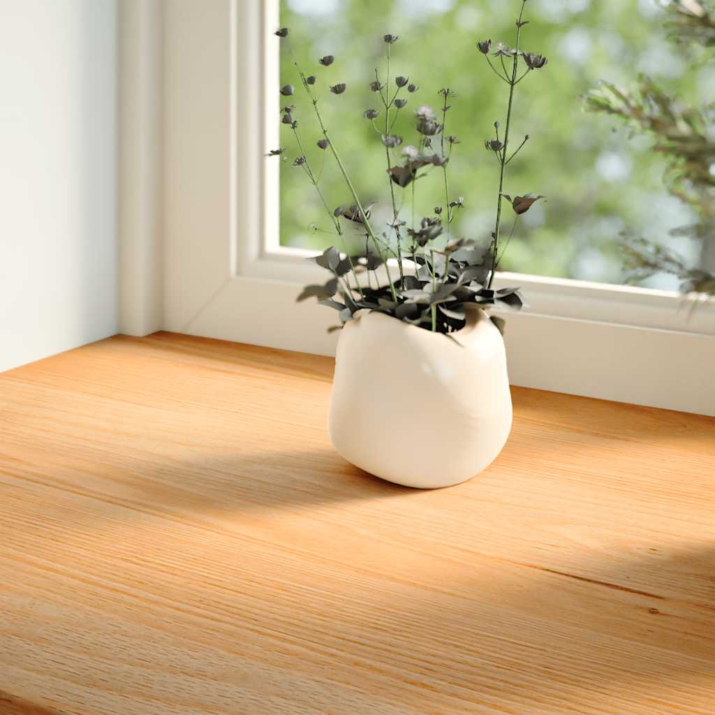 Prozorske klupice 2 kom svijetlosmeđe 100x25x2 cm masivne hrast