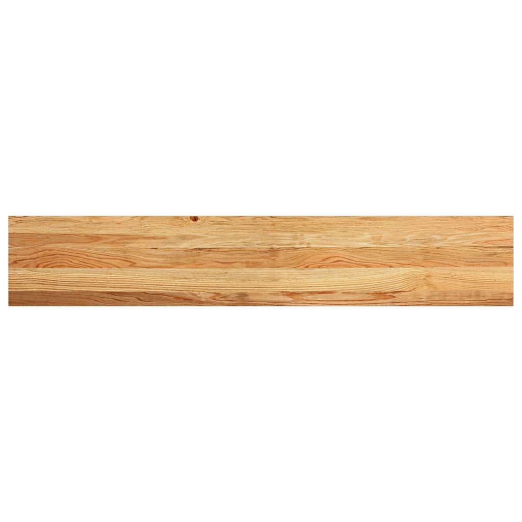 Prozorske klupice 2 kom svijetlosmeđe 140x25x2 cm masivne hrast
