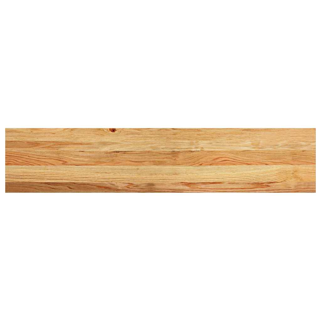 Prozorske klupice 2 kom svijetlosmeđe 120x30x2 cm masivne hrast