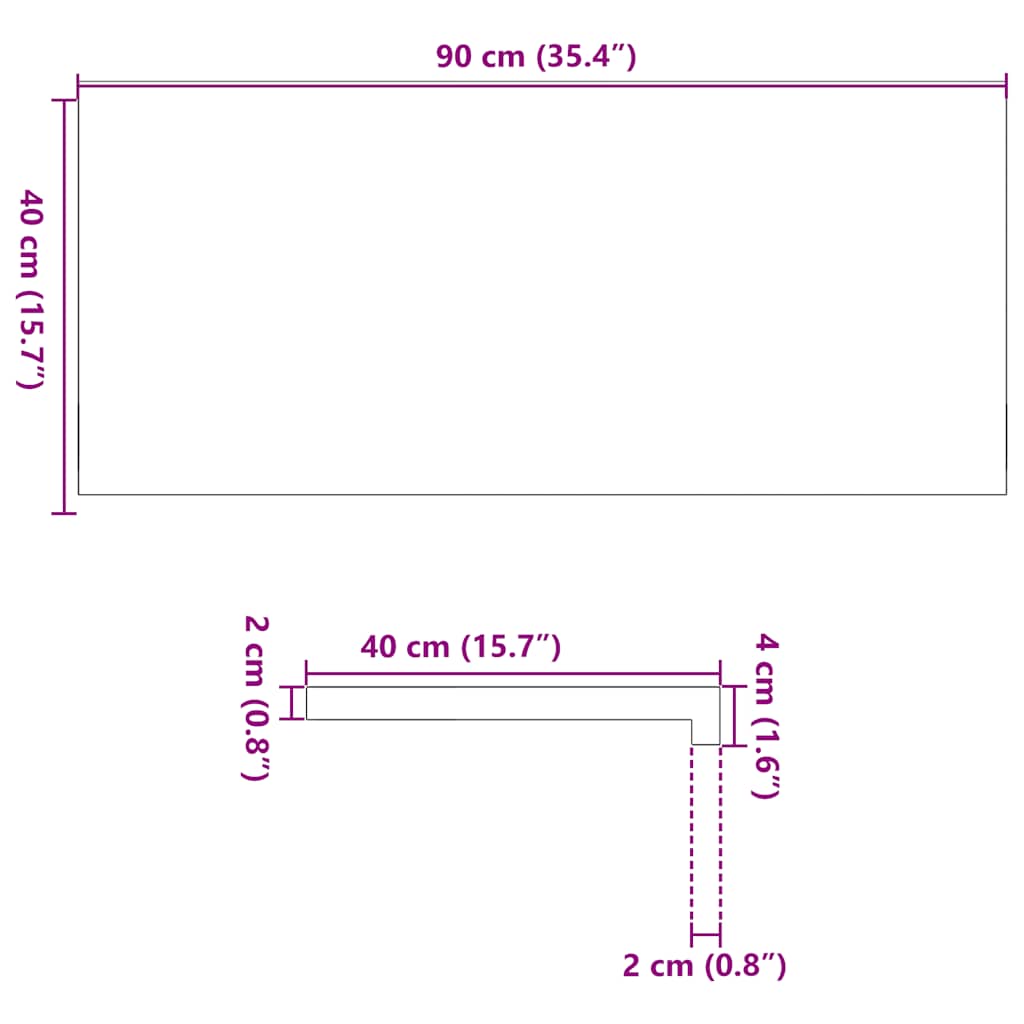 Prozorske klupice 2 kom svijetlosmeđe 90x40x2 cm masivne hrast