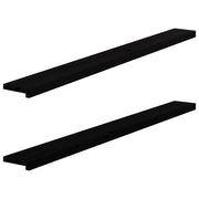 Prozorske klupice 2 kom tamnosmeđe 160x15x2 cm masivne hrast